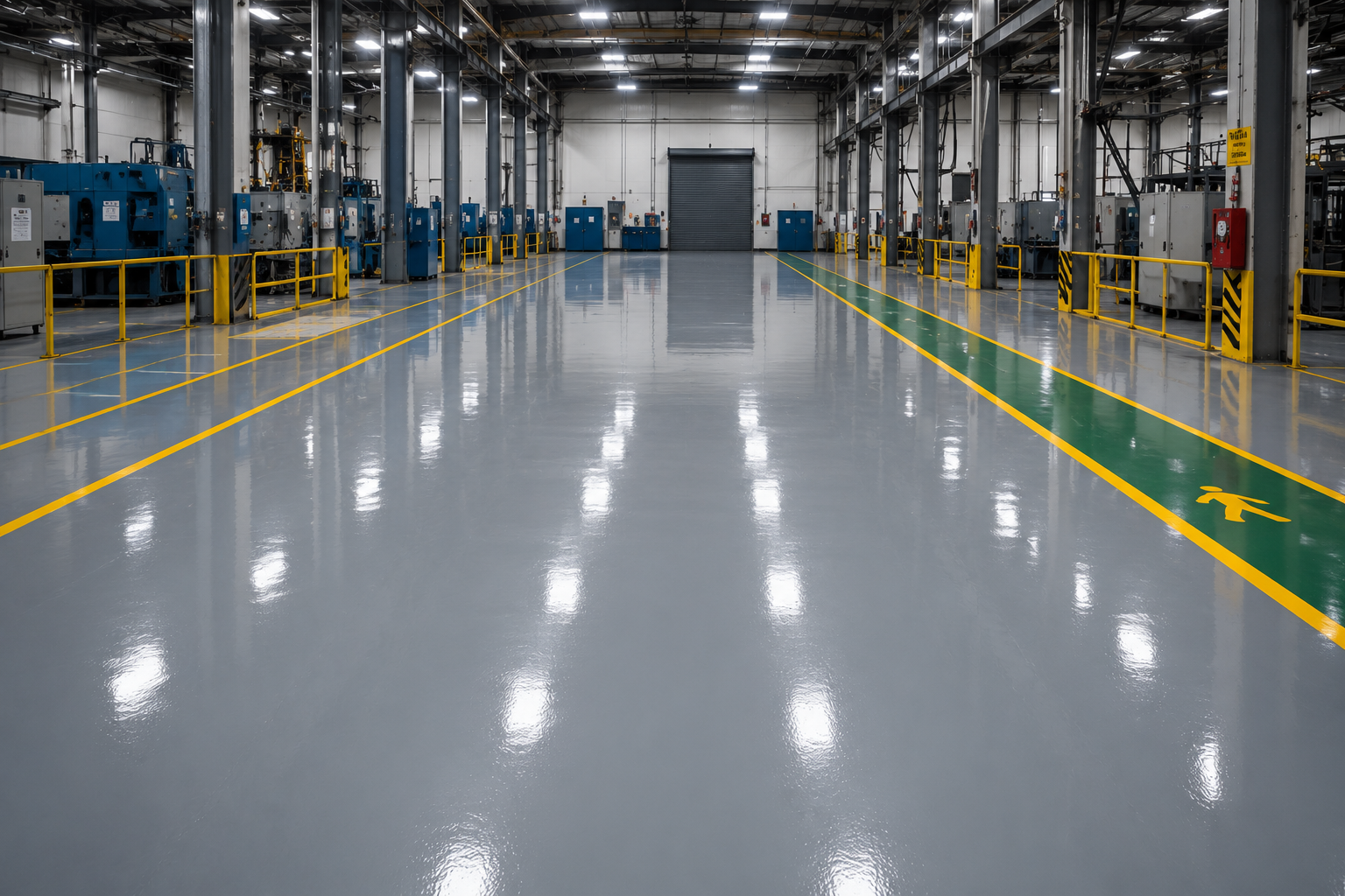 Protected industrial surface