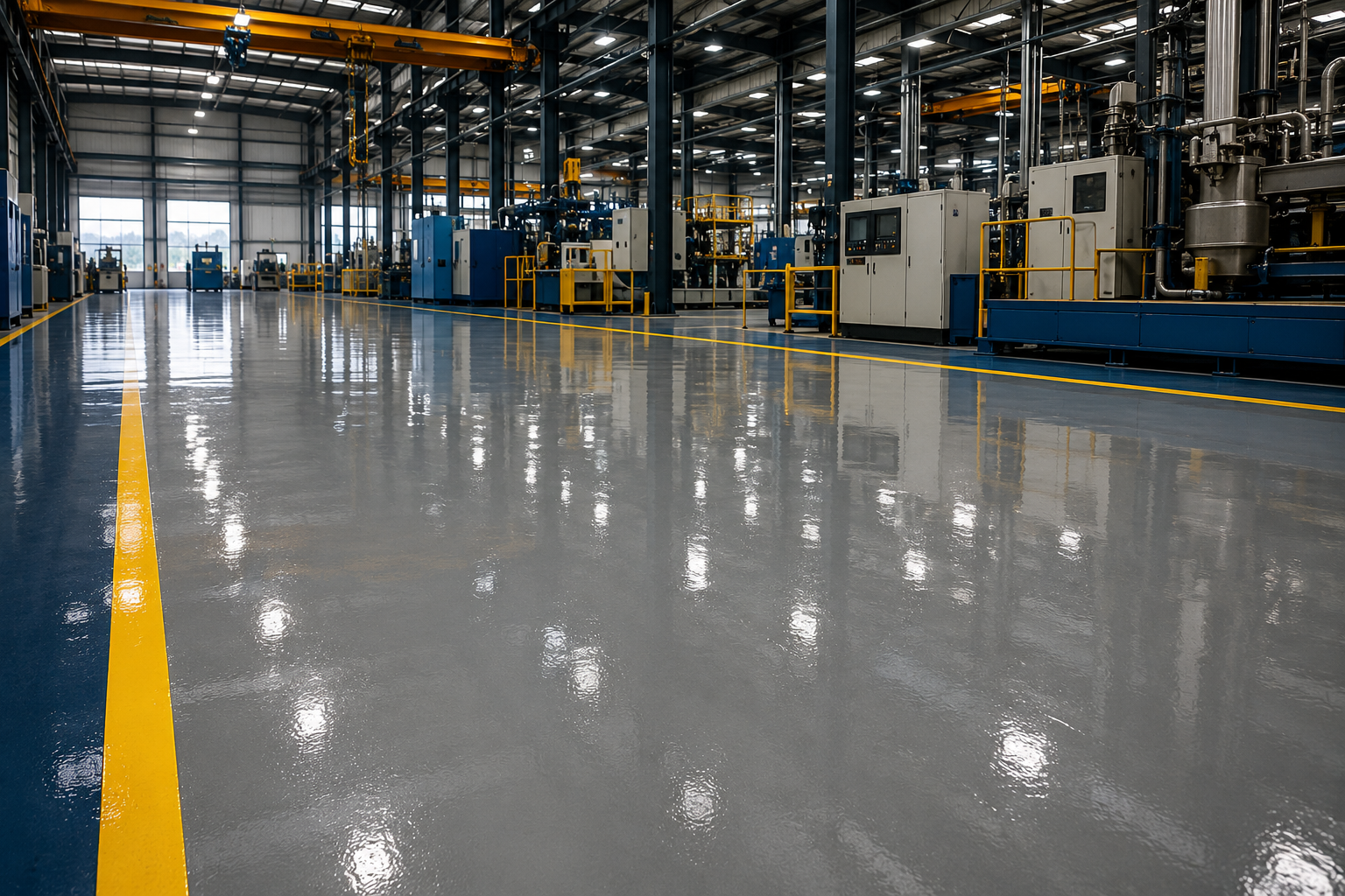 Industrial epoxy flooring