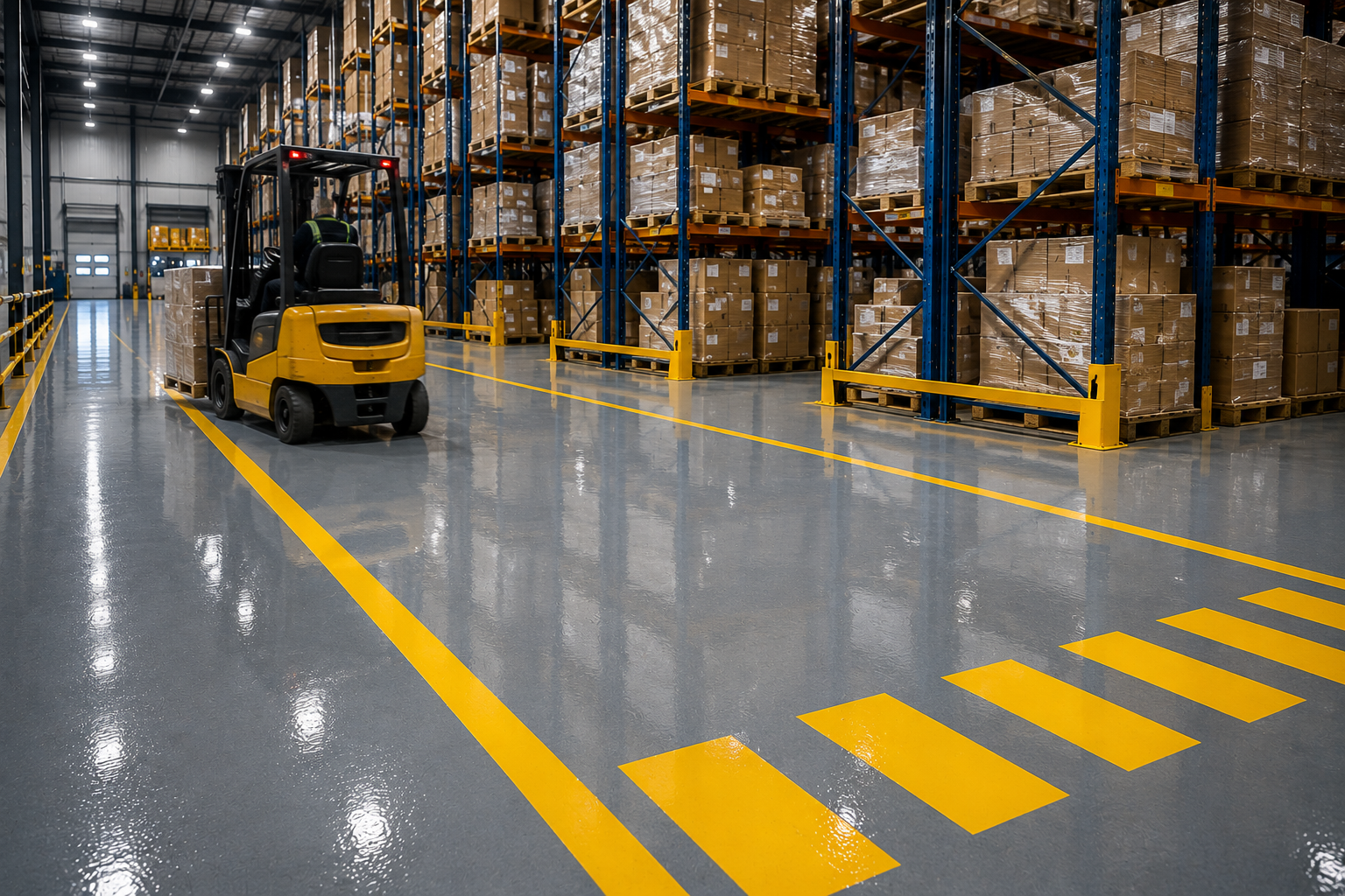 Warehouse epoxy flooring