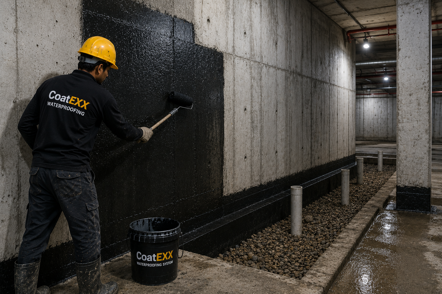 Basement waterproofing